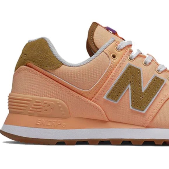New Balance Peach and Brown Sneakers - Picture 6 of 10